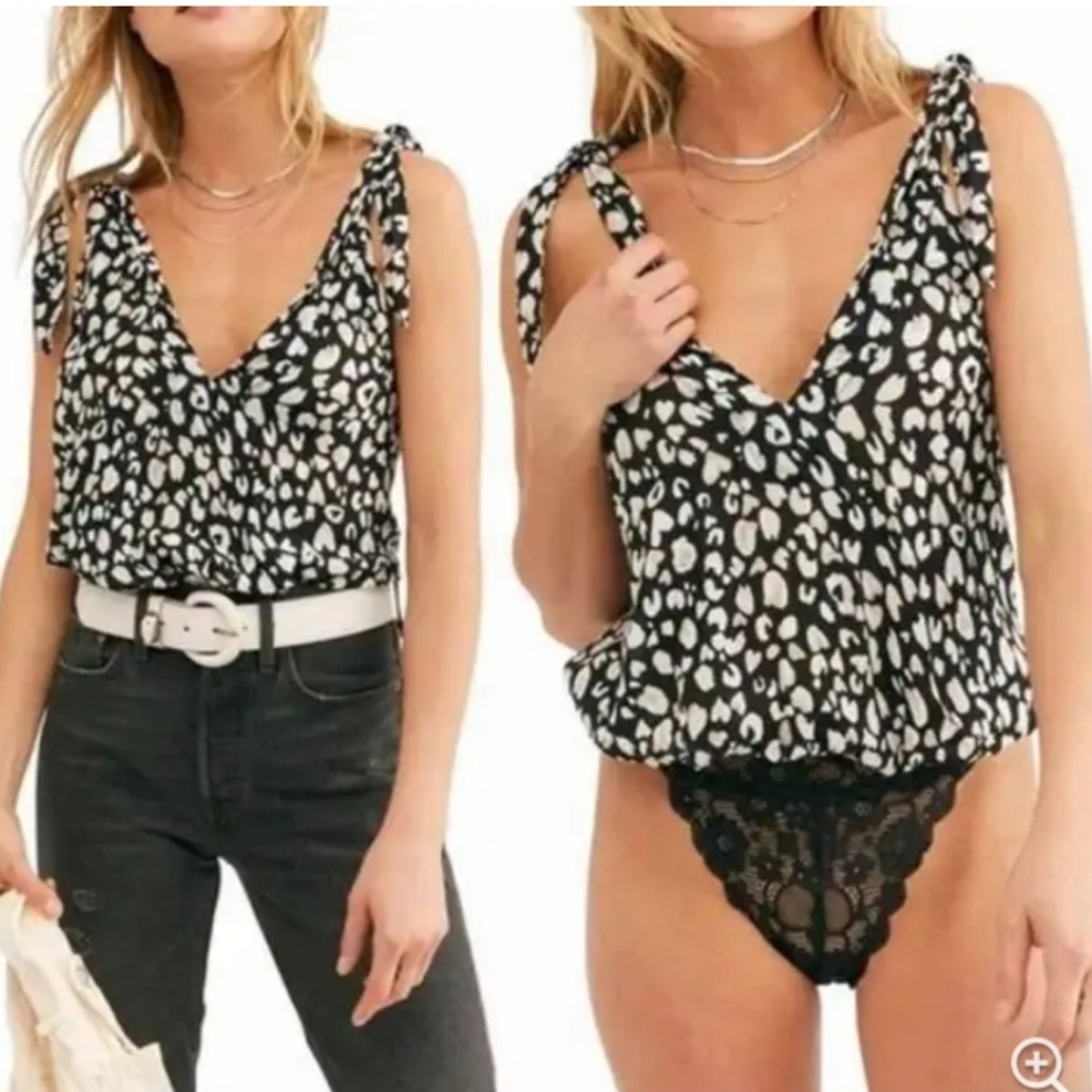 New FREE PEOPLE BODYSUIT CAMISOLE XS